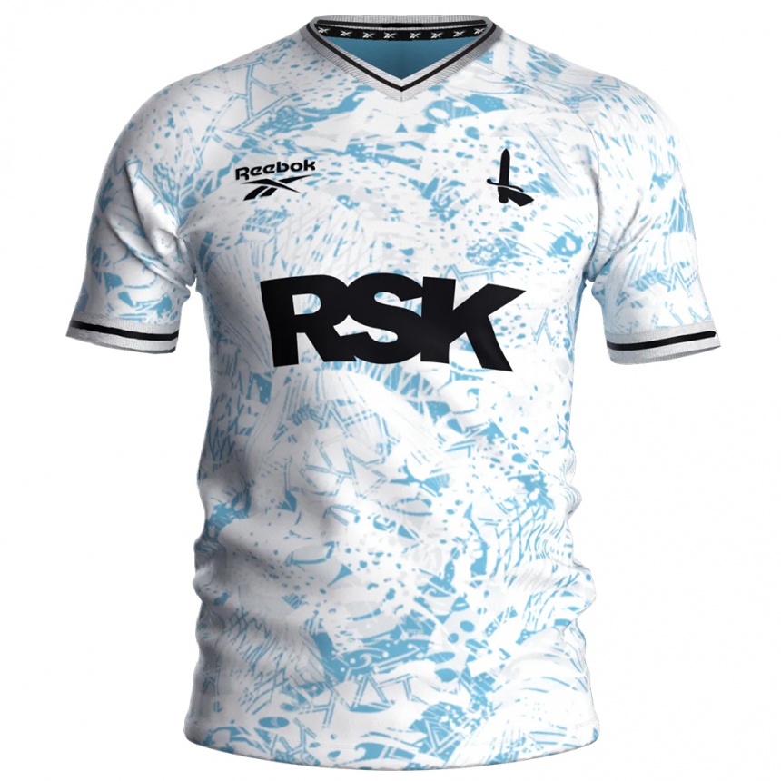 ילדים כדורגל Gassan Ahadme #9 לבן תכלת הרחק ג'רזי 2025/26 ילדים כדורגל Gassan Ahadme #9 לבן תכלת הרחק ג'רזי 2025/26