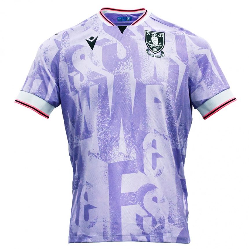 ילדים כדורגל מרווין ג'ונסון #18 לילך לבן הרחק ג'רזי 2025/26