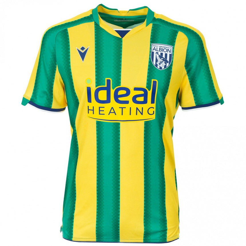 ילדים כדורגל ריהאן אוקלי #17 צהוב ירוק הרחק ג'רזי 2025/26 ילדים כדורגל ריהאן אוקלי #17 צהוב ירוק הרחק ג'רזי 2025/26