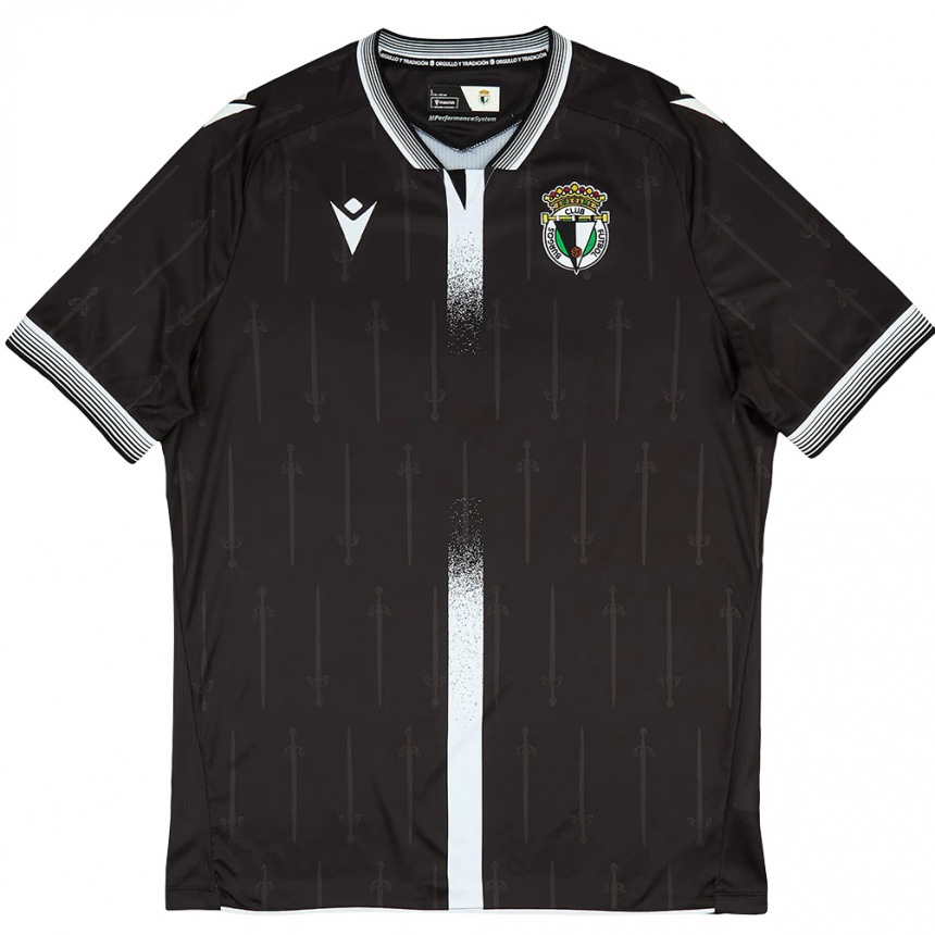 ילדים כדורגל Iván Martínez #15 שחור לבן הרחק ג'רזי 2025/26