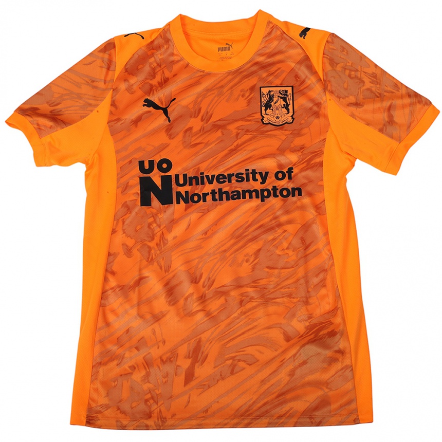 ילדים כדורגל לי ברג' #1 שחור כתום חולצת שוער 2025/26