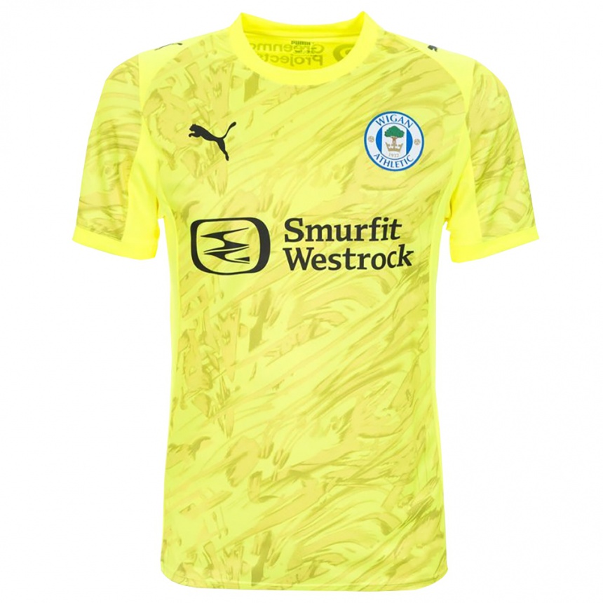 ילדים כדורגל Tom Watson #12 שחור ירוק פלורסנט חולצת שוער 2025/26