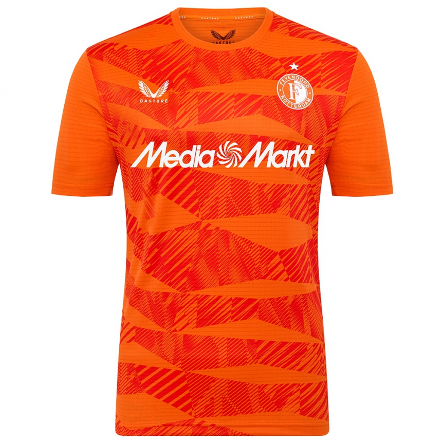 ילדים כדורגל Roos Van Eijk #16 כתום שחור חולצת שוער 2025/26