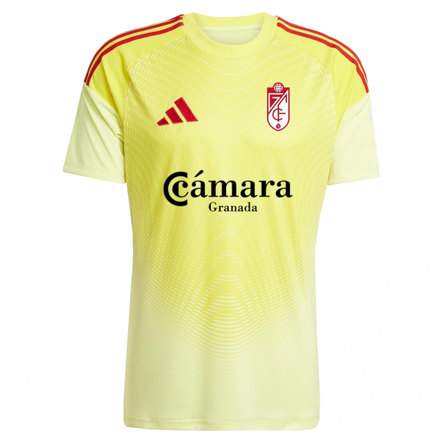 ילדים כדורגל חואן מוחיקה #1 צהוב בהיר שחור חולצת שוער 2025/26