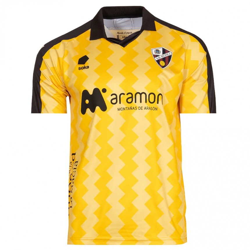 ילדים כדורגל Aimar Mutilva #0 צהוב שחור חולצת שוער 2025/26