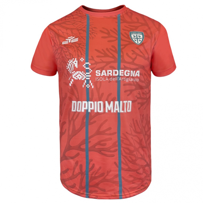 ילדים כדורגל Davide Riceputi #0 כתום אדום לבן חולצת שוער 2025/26