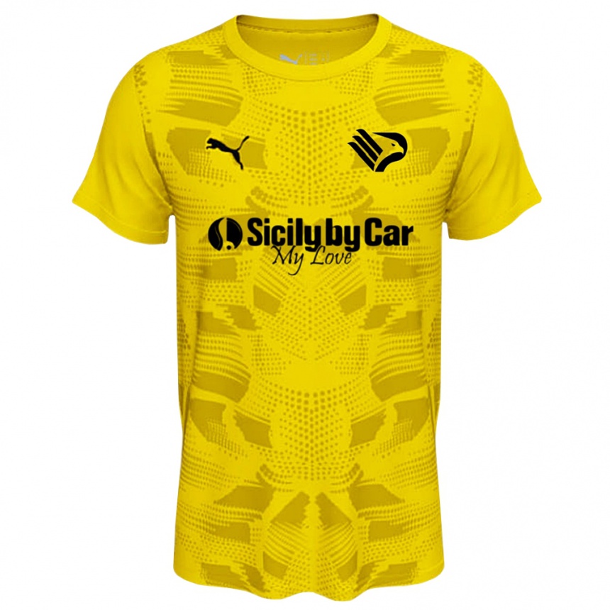 ילדים כדורגל Gerlando Florulli #1 שחור צהוב חולצת שוער 2025/26