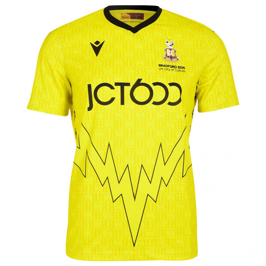 ילדים כדורגל ג׳ו הילטון #25 שחור צהוב חולצת שוער 2025/26