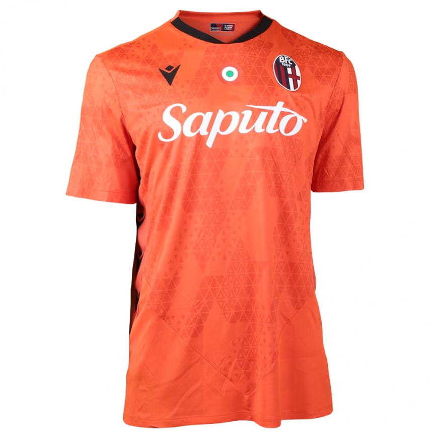 ילדים כדורגל Klejton Uruci #0 כתום שחור לבן חולצת שוער 2025/26