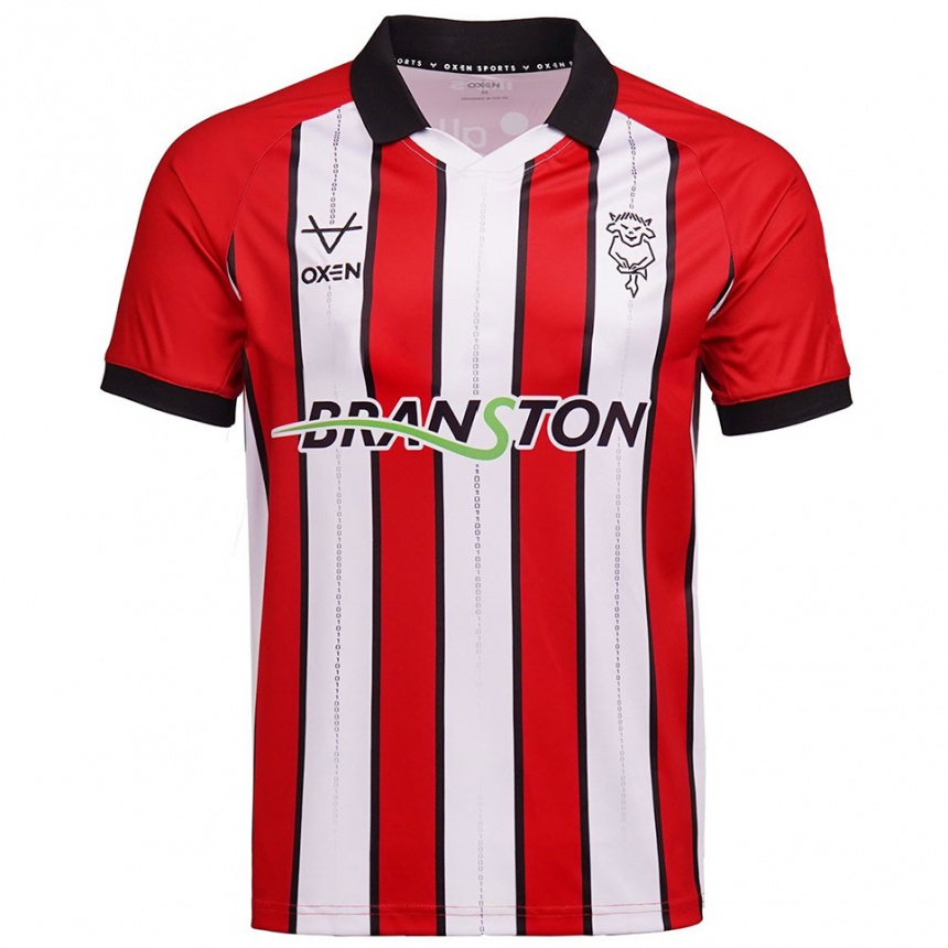 גברים כדורגל באייליי אדמסון #0 אדום לבן ג'רזי ביתית 2025/26 גברים כדורגל באייליי אדמסון #0 אדום לבן ג'רזי ביתית 2025/26