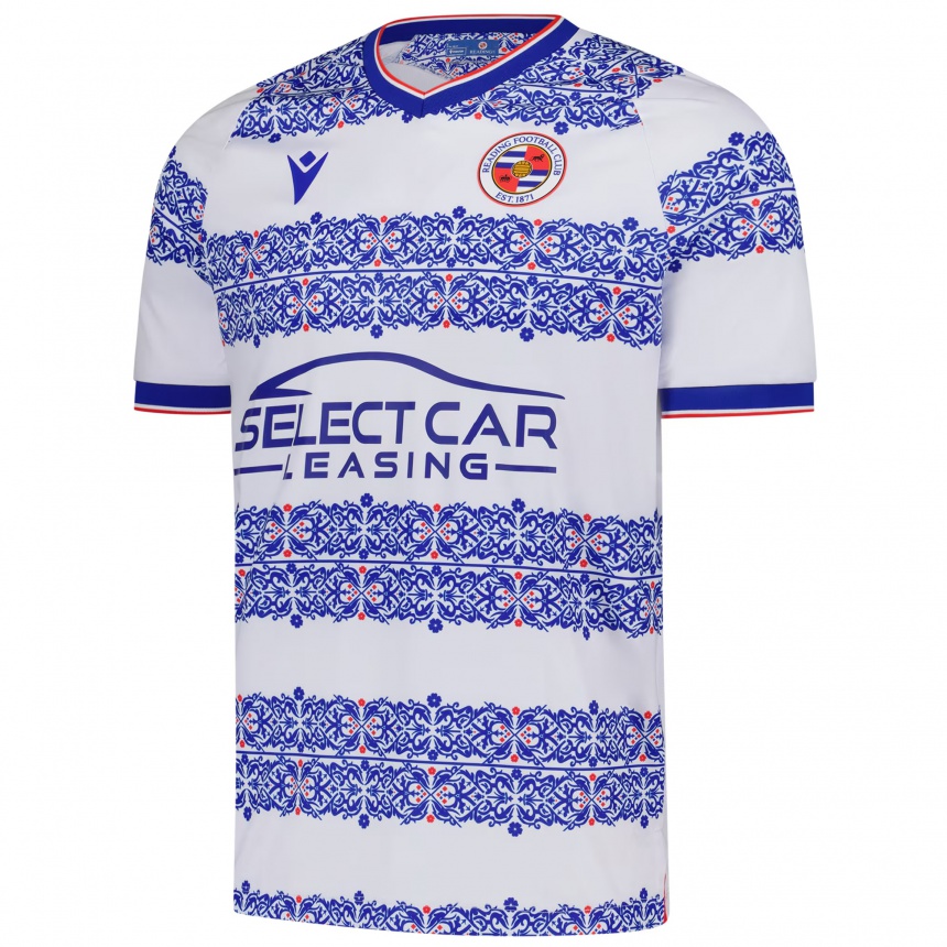 גברים כדורגל Aaron White #0 לבן כחול ג'רזי ביתית 2025/26 גברים כדורגל Aaron White #0 לבן כחול ג'רזי ביתית 2025/26