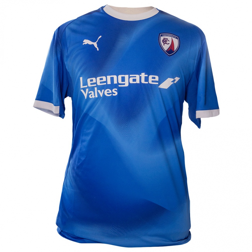 גברים כדורגל Jamie Grimes #5 כחול לבן ג'רזי ביתית 2025/26