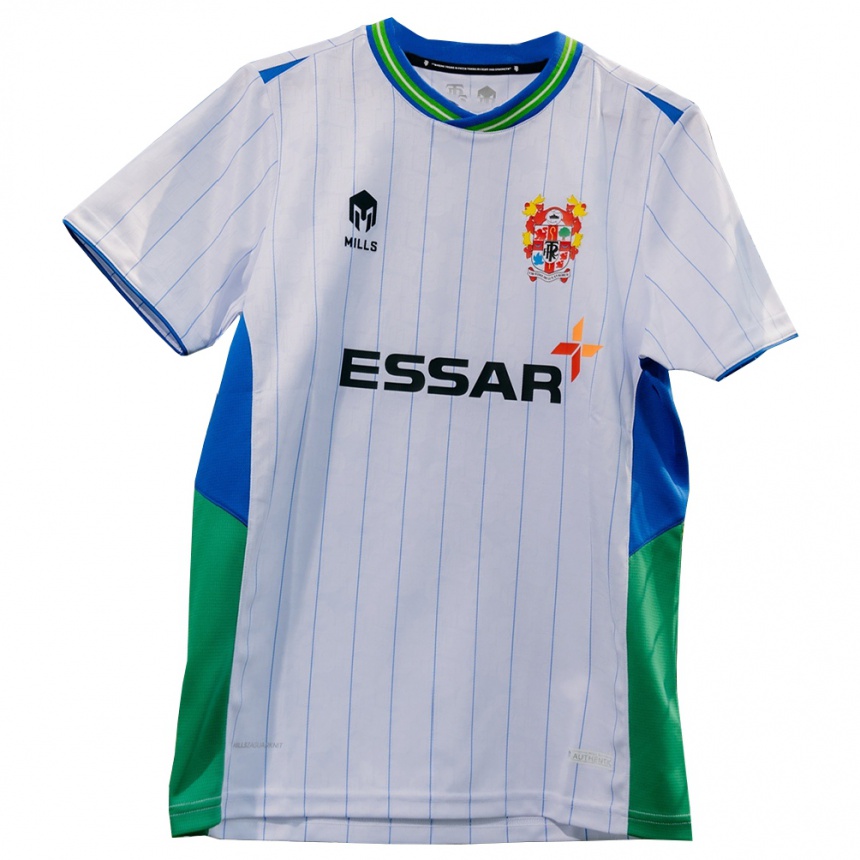 גברים כדורגל Jason Lowe #16 לבן ירוק כחול ג'רזי ביתית 2025/26 גברים כדורגל Jason Lowe #16 לבן ירוק כחול ג'רזי ביתית 2025/26