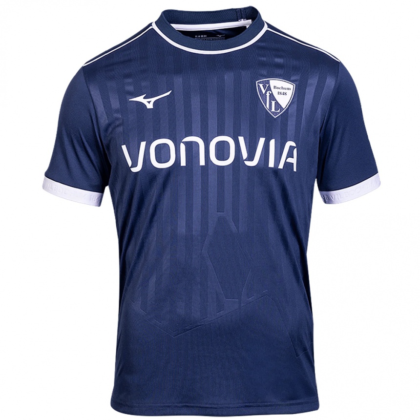 גברים כדורגל טים אורמן #14 כחול נייבי לבן ג'רזי ביתית 2025/26