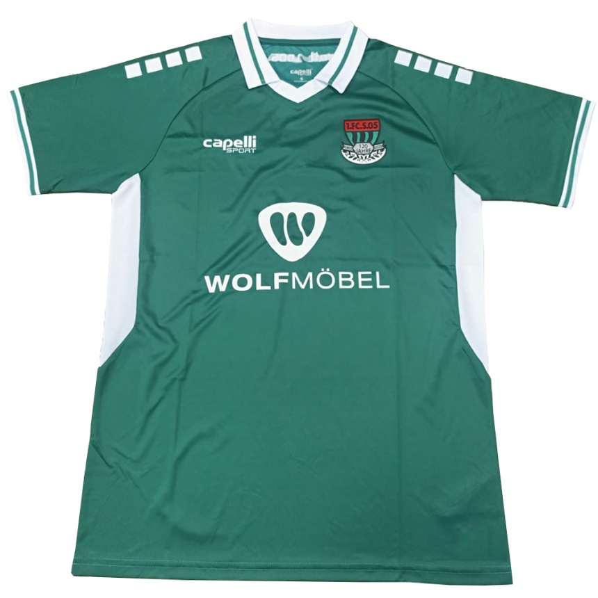 גברים כדורגל Hailey Grant #0 ירוק לבן ג'רזי ביתית 2025/26