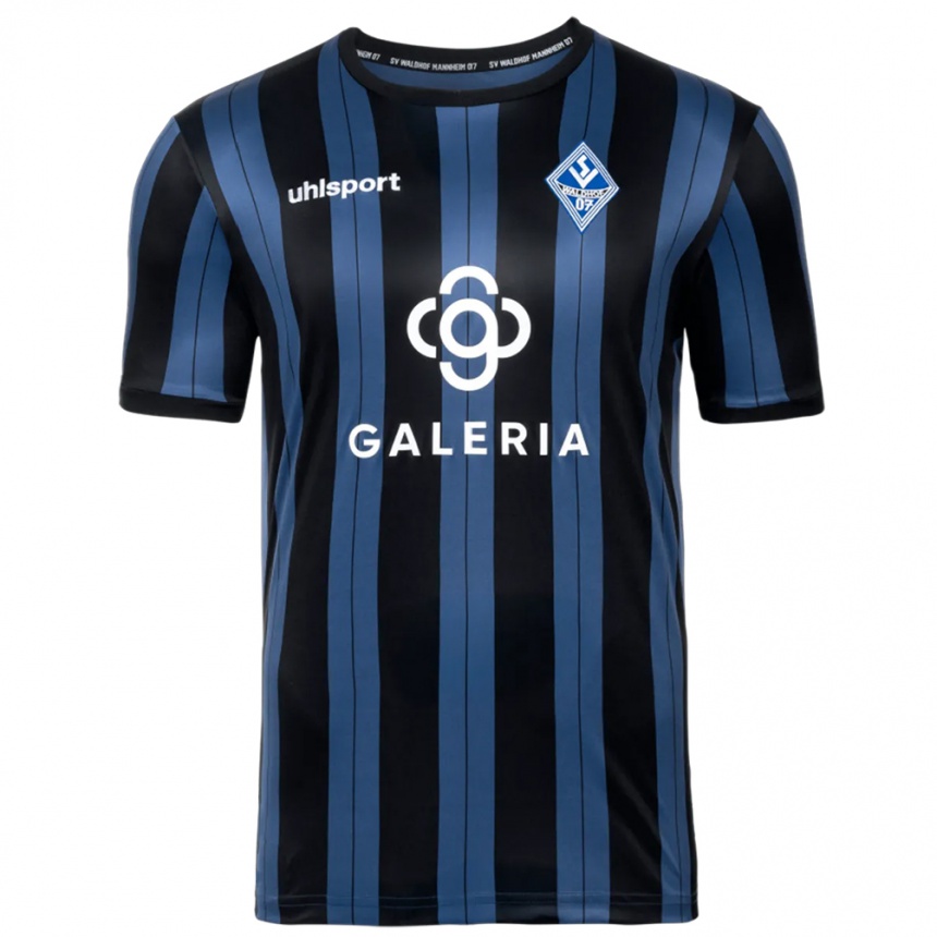 גברים כדורגל יונס דאוברמן #6 כחול אפור שחור ג'רזי ביתית 2025/26