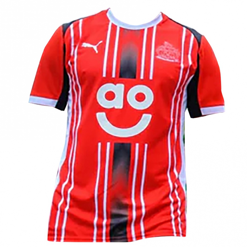 גברים כדורגל לואי פאלון #27 אדום לבן ג'רזי ביתית 2025/26