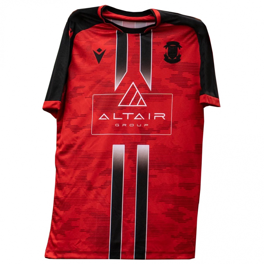 גברים כדורגל אוליבר לינץ' #9 אדום שחור ג'רזי ביתית 2025/26 גברים כדורגל אוליבר לינץ' #9 אדום שחור ג'רזי ביתית 2025/26