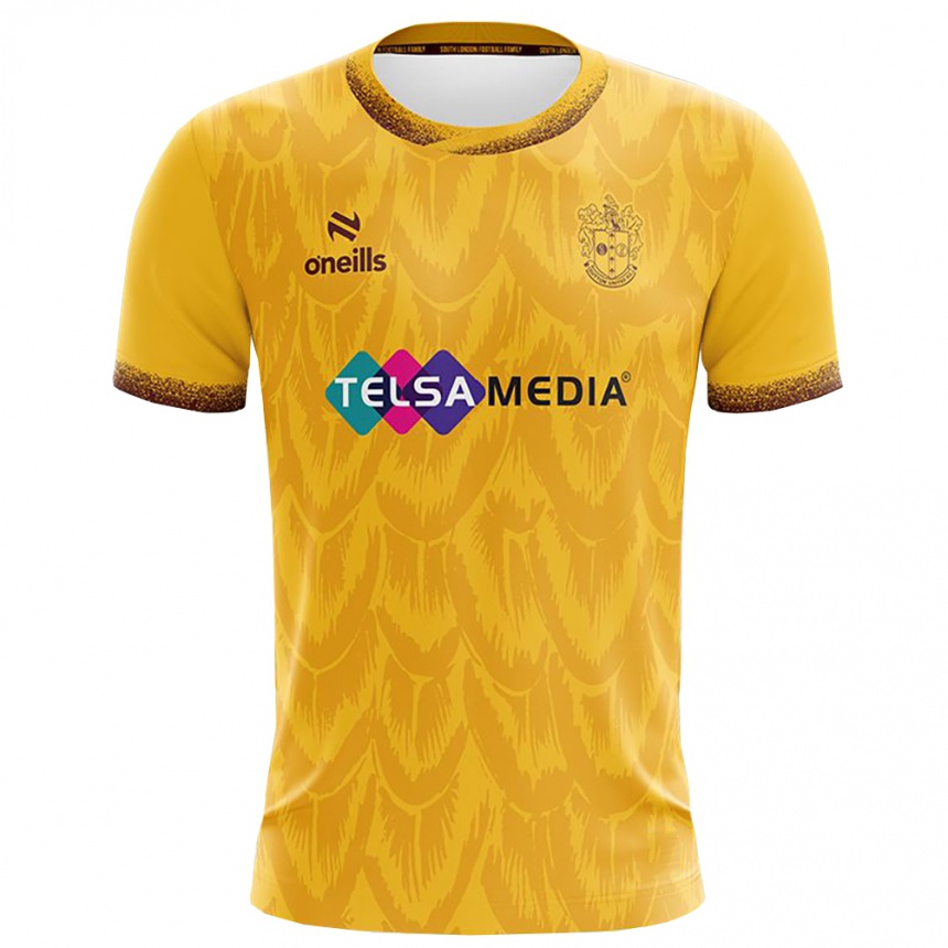 גברים כדורגל לואיס סימפר #8 צהוב חום ג'רזי ביתית 2025/26