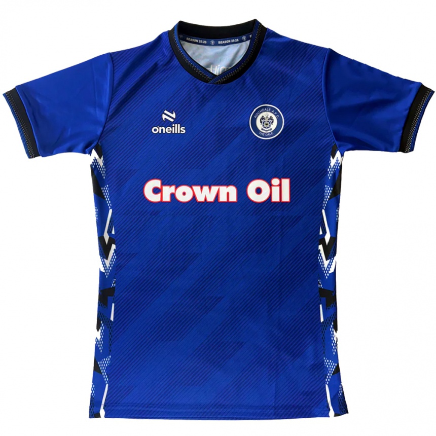 גברים כדורגל קונור מקברייד #21 כחול לבן ג'רזי ביתית 2025/26