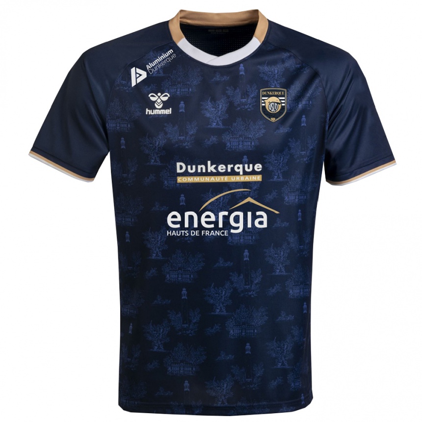 גברים כדורגל Lilian Anselin #8 כחול נייבי זהב ג'רזי ביתית 2025/26 גברים כדורגל Lilian Anselin #8 כחול נייבי זהב ג'רזי ביתית 2025/26