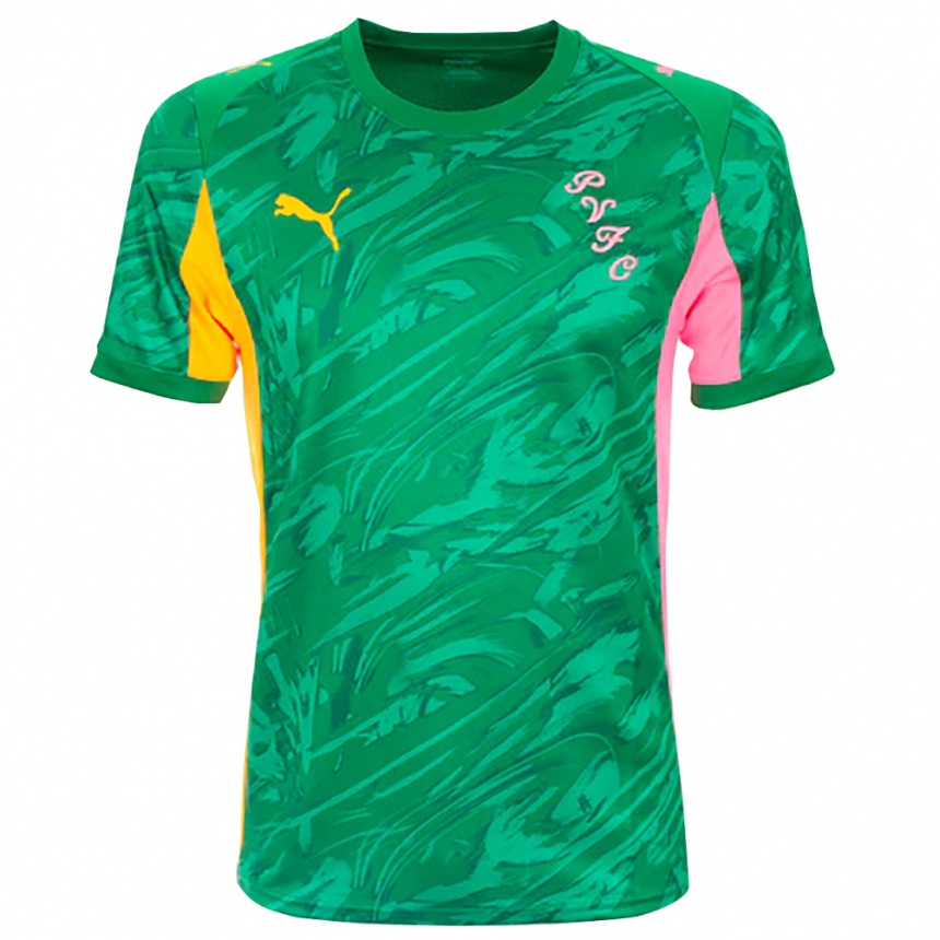 גברים כדורגל ארון דייוויס #29 ירוק ורוד כתום חולצת שוער 2025/26