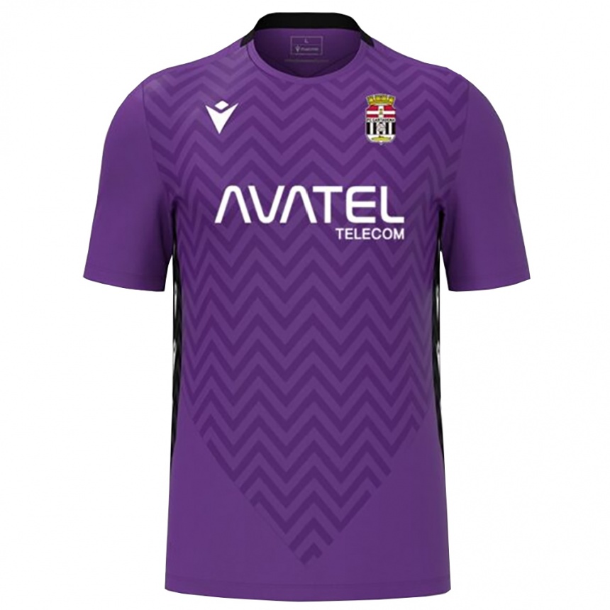 גברים כדורגל Jhafets Reyes #26 סגול לבן חולצת שוער 2025/26