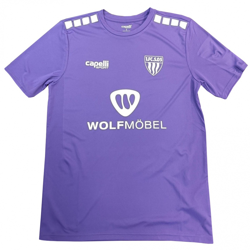 גברים כדורגל Jule Volz #0 סגול לבן חולצת שוער 2025/26