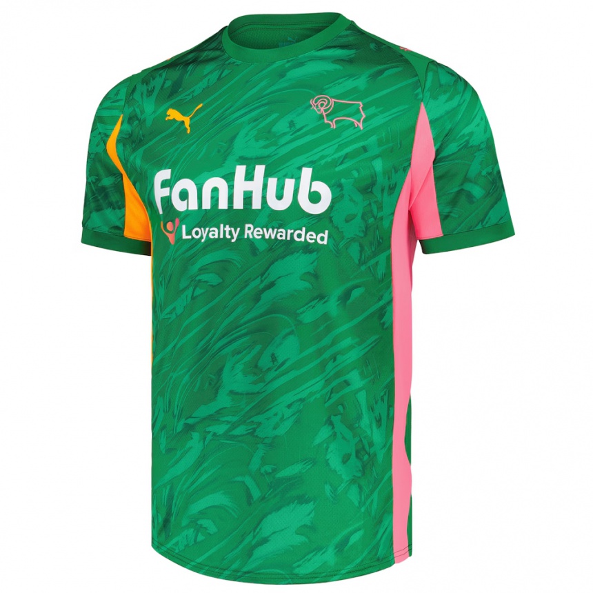 גברים כדורגל לוסי ג'ונס #1 ירוק ורוד חולצת שוער 2025/26