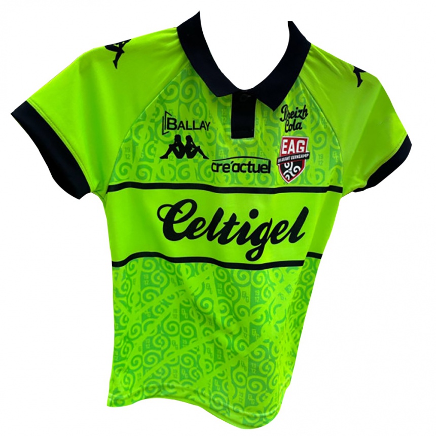 גברים כדורגל Gaspard Franck Ambassa #1 ירוק ניאון חולצת שוער 2025/26