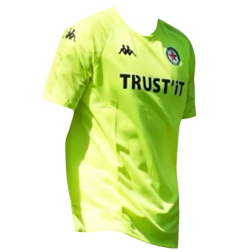 גברים כדורגל קוונטין בונארדו #1 ירוק ניאון חולצת שוער 2025/26