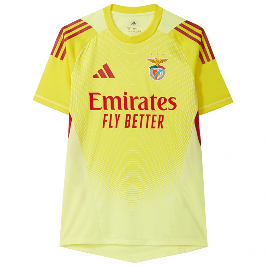 גברים כדורגל Miguel Rodrigues #0 צהוב אדום חולצת שוער 2025/26