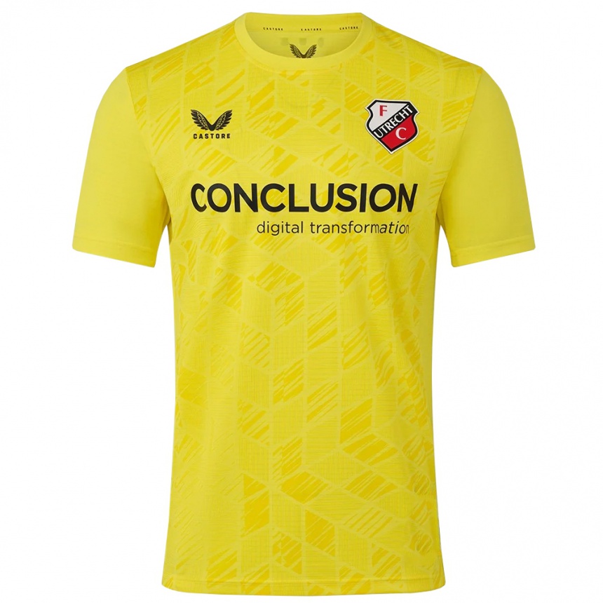 גברים כדורגל Kevin Gadellaa #33 צהוב שחור חולצת שוער 2025/26