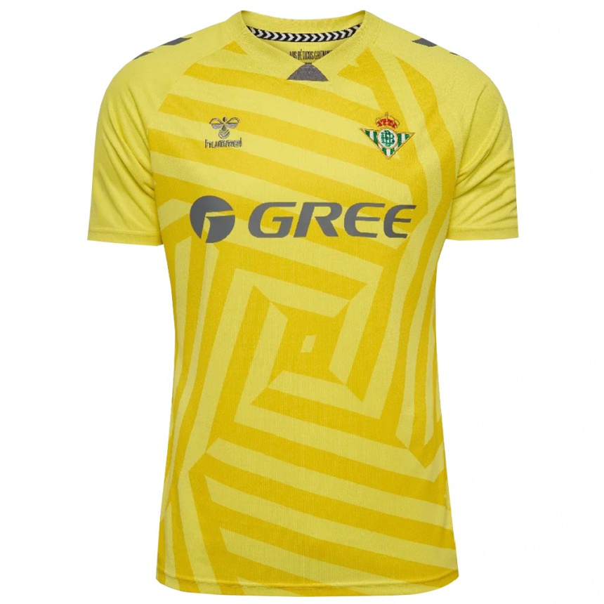 גברים כדורגל Jesús Castaño #0 צהוב אפור חולצת שוער 2025/26