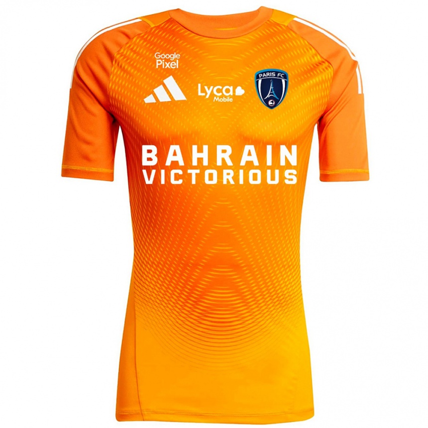 גברים כדורגל Inès Marques #1 כתום בהיר לבן חולצת שוער 2025/26 גברים כדורגל Inès Marques #1 כתום בהיר לבן חולצת שוער 2025/26