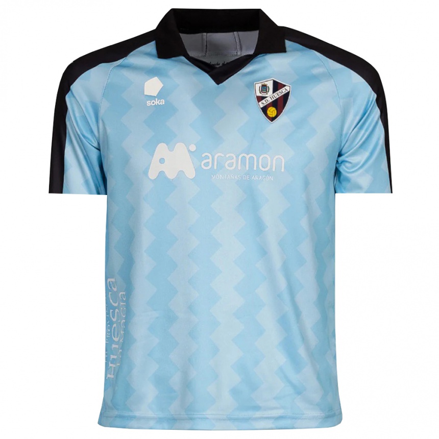 גברים כדורגל Nico Azagra #35 כחול בהיר שחור חולצת שוער 2025/26