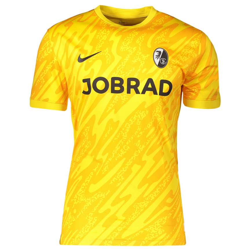 גברים כדורגל Jaaso Jantunen #1 צהוב שחור חולצת שוער 2025/26