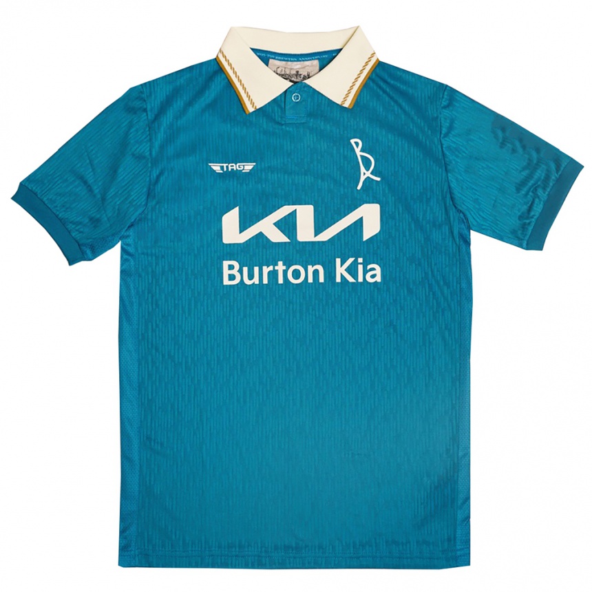 גברים כדורגל Tommy Hill #0 תכלת לבן הרחק ג'רזי 2025/26