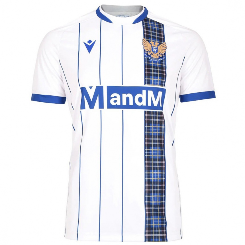 גברים כדורגל Steffi Simson #15 לבן כחול הרחק ג'רזי 2025/26