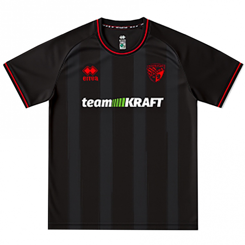 גברים כדורגל פלוריאן פולק #14 שחור אדום לבן הרחק ג'רזי 2025/26 גברים כדורגל פלוריאן פולק #14 שחור אדום לבן הרחק ג'רזי 2025/26