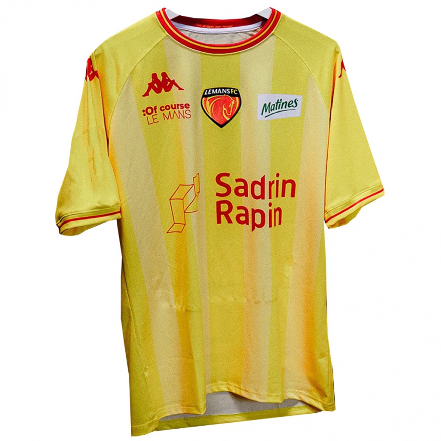 גברים כדורגל Mathis Gaudin #0 צהוב הרחק ג'רזי 2025/26