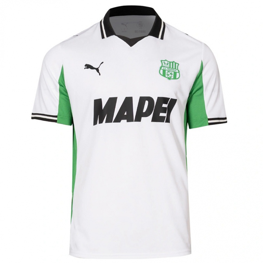 גברים כדורגל David Weiss #15 לבן ירוק שחור הרחק ג'רזי 2025/26 גברים כדורגל David Weiss #15 לבן ירוק שחור הרחק ג'רזי 2025/26