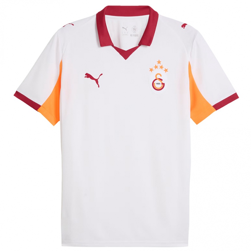 גברים כדורגל Onur Kağan Yıldız #0 לבן אדום הרחק ג'רזי 2025/26 גברים כדורגל Onur Kağan Yıldız #0 לבן אדום הרחק ג'רזי 2025/26