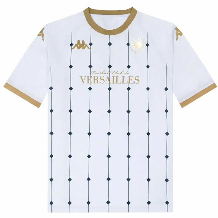 גברים כדורגל Lino Fève #0 לבן זהב הרחק ג'רזי 2025/26 גברים כדורגל Lino Fève #0 לבן זהב הרחק ג'רזי 2025/26