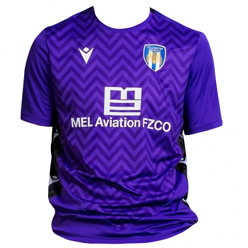 גברים כדורגל Owen Hoskin #13 לבן סגול חולצת שוער 2025/26