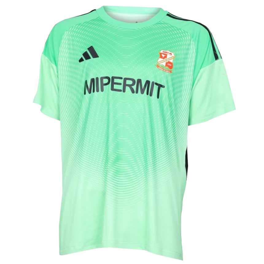 גברים כדורגל Hannah Cox #19 שחור ירוק בהיר חולצת שוער 2025/26