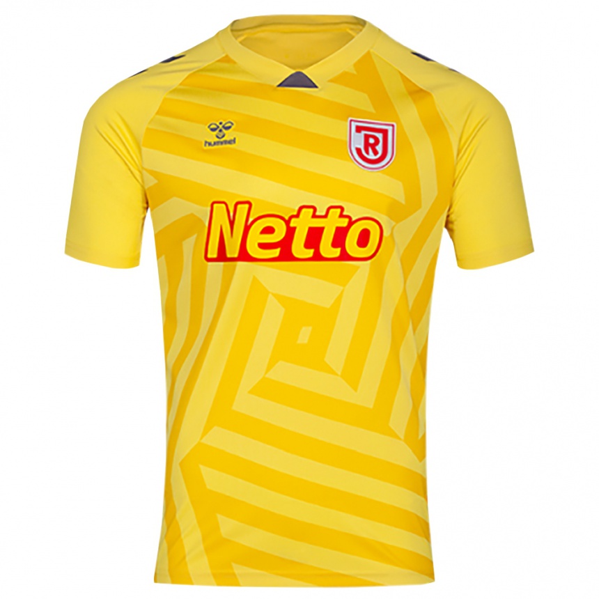 גברים כדורגל Paul Schmid #21 אפור צהוב חולצת שוער 2025/26