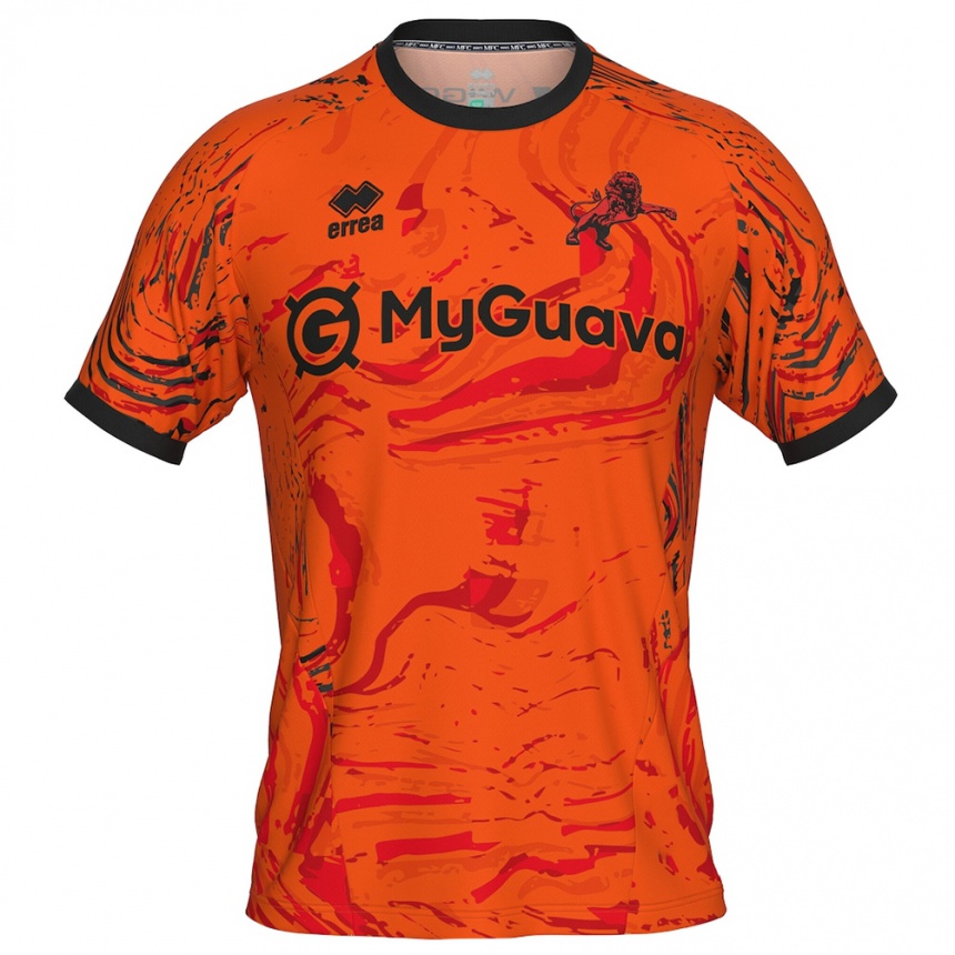 גברים כדורגל קספר לינדנר #13 כתום שחור חולצת שוער 2025/26