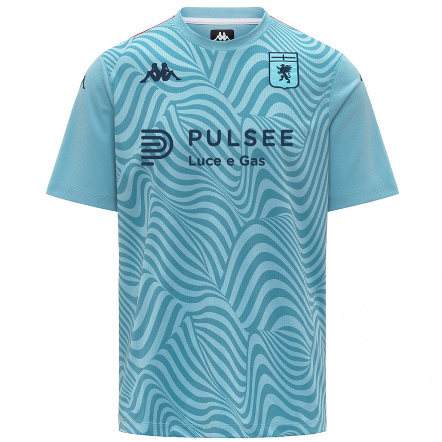 גברים כדורגל לורנזו בונאסי #12 אפור כחול חולצת שוער 2025/26