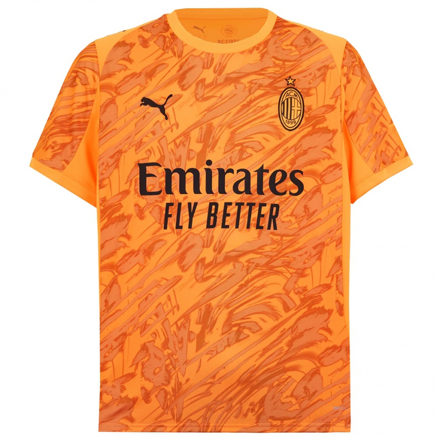 גברים כדורגל אלסנדרו ביאנקי #56 כתום צהוב שחור חולצת שוער 2025/26